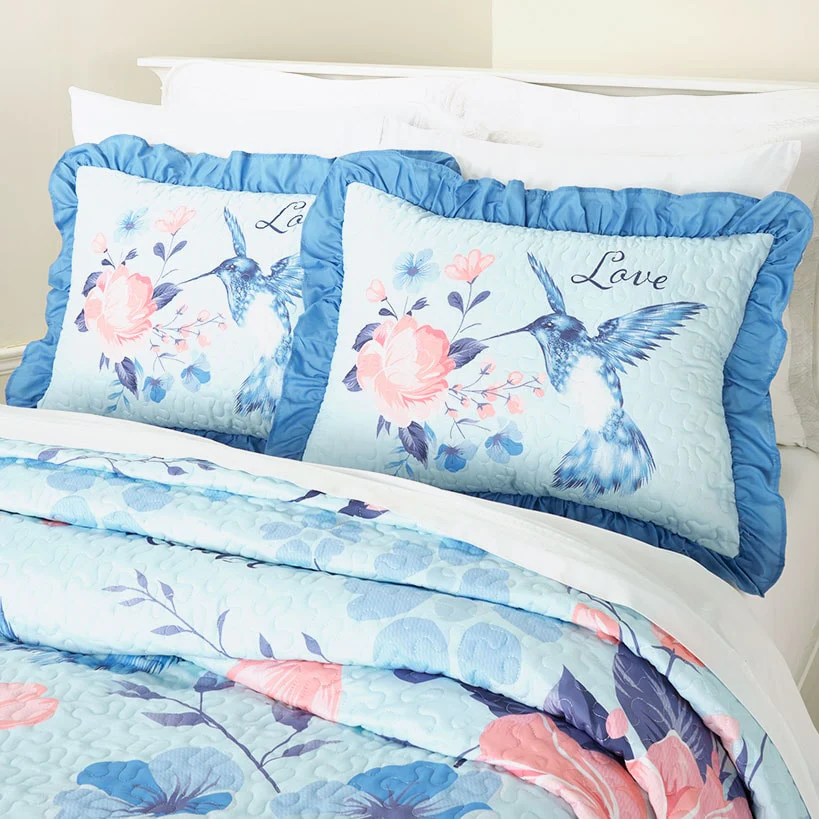Floral and Hummingbird Sham - Image 3