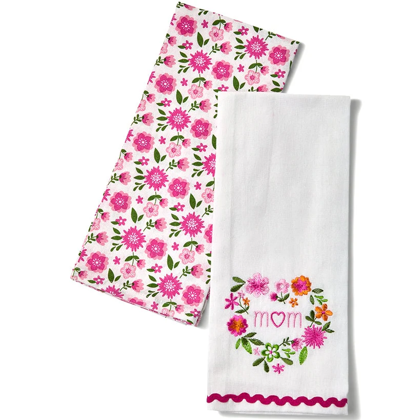 Floral Heart Apron or Set Of 2 Kitchen Towels - Image 3