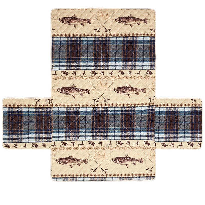 Fly Fishing Quilted Furniture Cover Chair, Loveseat, or Sofa - Image 3