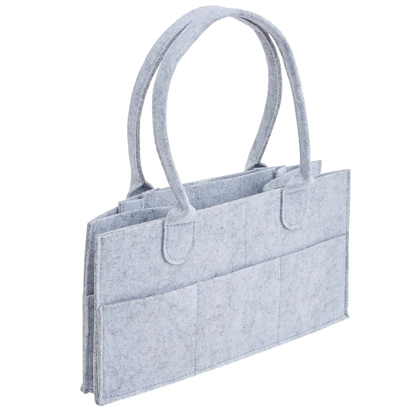 Foldable Felt Storage Caddy with Handles - Image 3