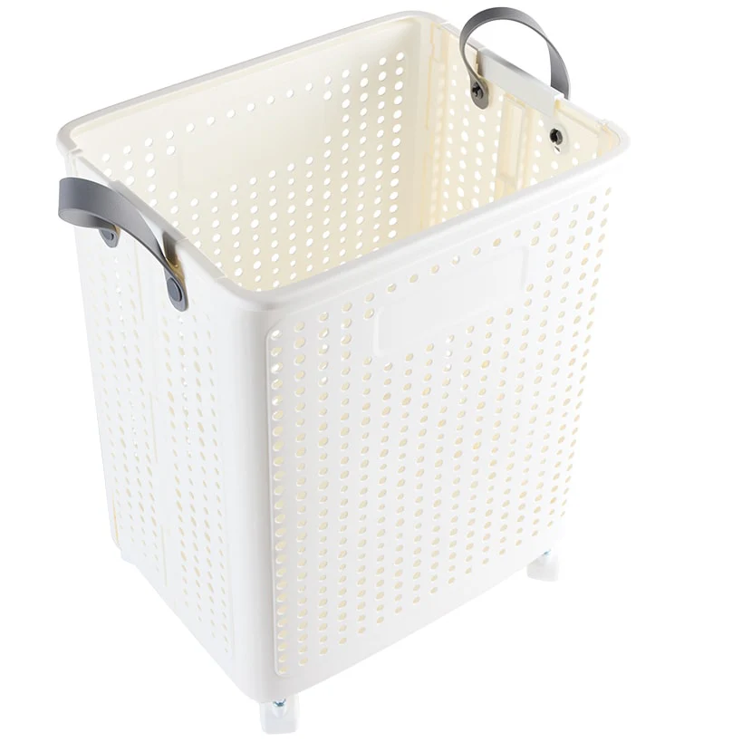 Foldable Laundry Basket with Wheels - Image 2