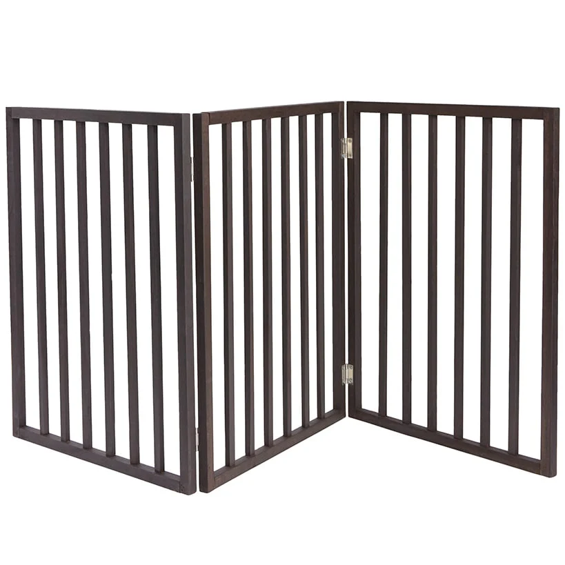 Folding 3 Panel Dog Gate - Indoor, Slim, Safe, Efficient for Doorways - Image 2
