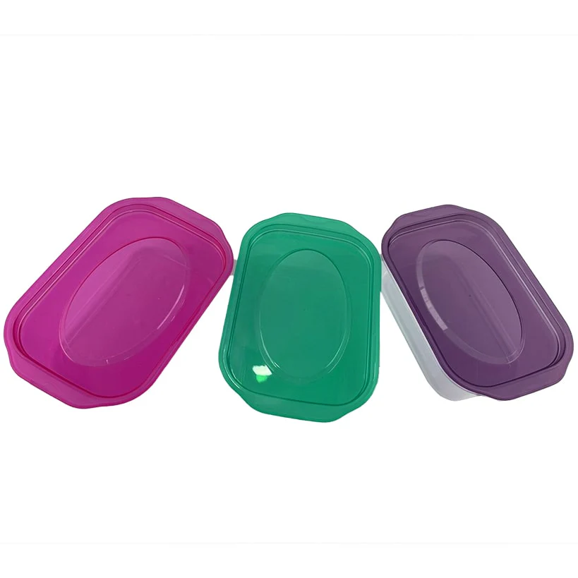 Food Storage Containers with Lids Set of 3 Clear - Image 6