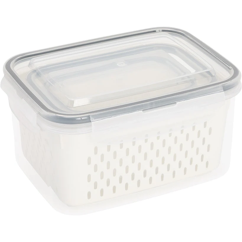 Food Storage Fridge Containers with Colanders Set of 3 - Image 6