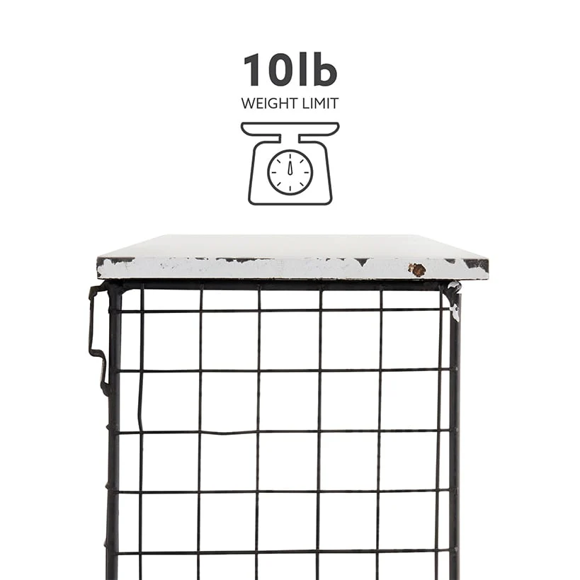Four Cubby Wall Shelf with Hooks - Image 8