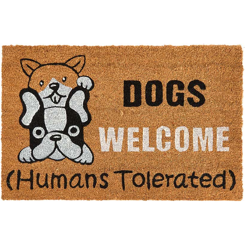 Funny Cat or Dog Coir Doormat 18" x 28" - Image 4