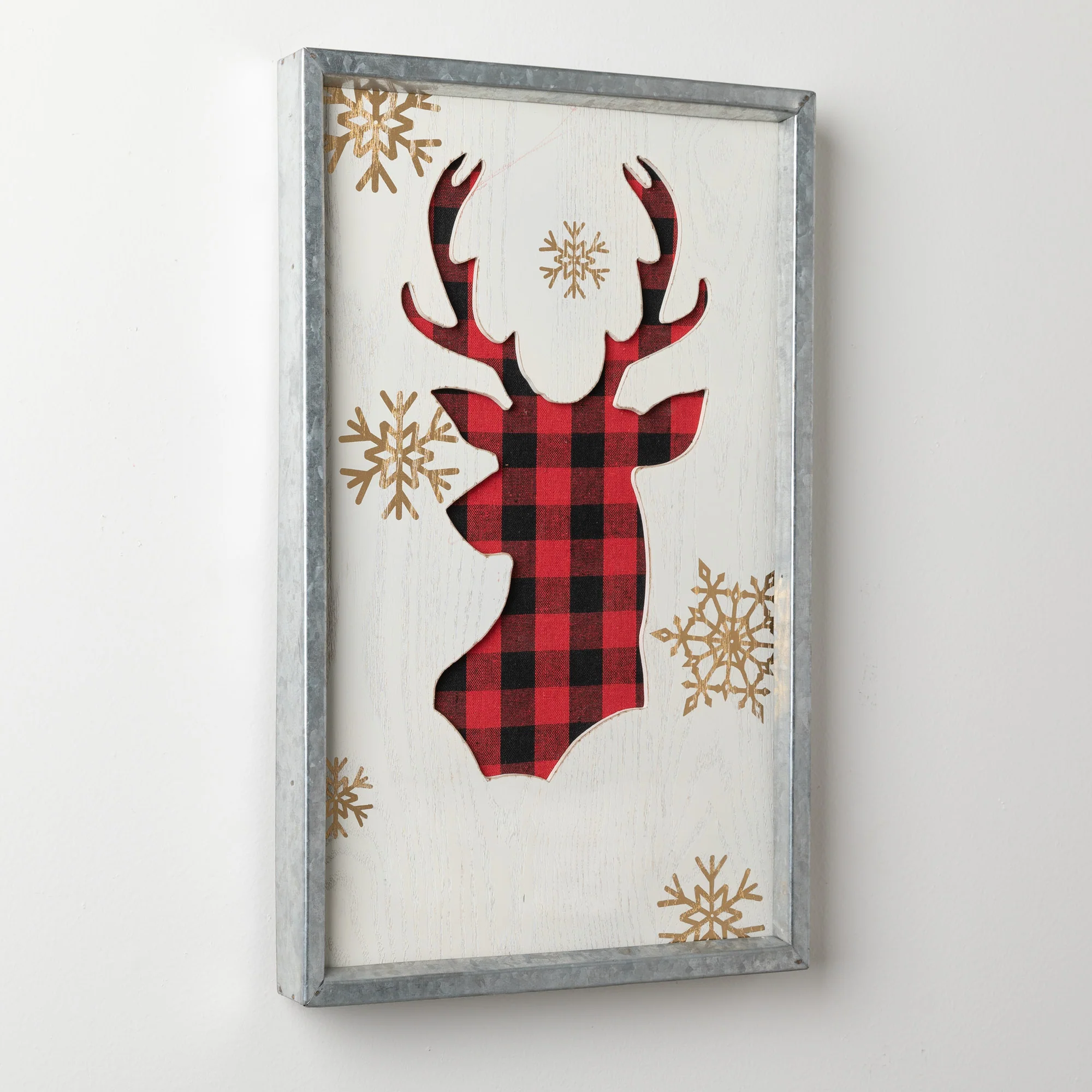 Galvanized Deer Wall Decor - Image 2