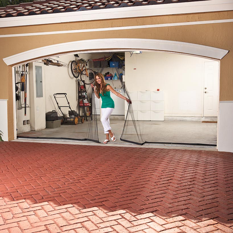 Garage Screen Doors-Ventilated, Transparent, with Magnetic Closure - Image 2