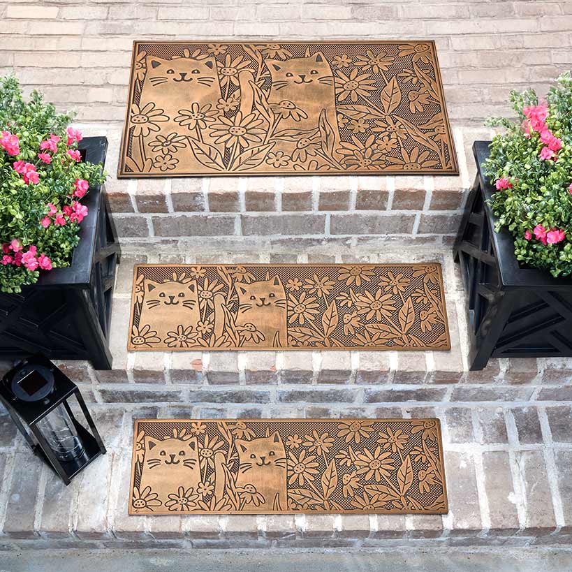 Garden Kitten Rubber Doormat - Image 3