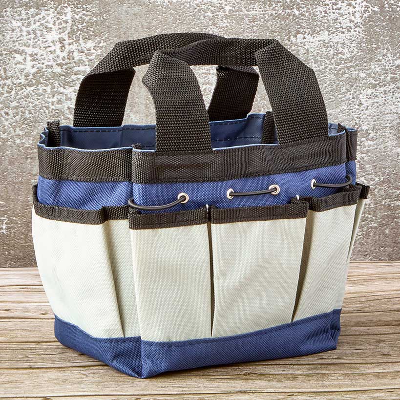 Garden Tool Caddy Bag In Green, Red Or White/Navy - Image 4