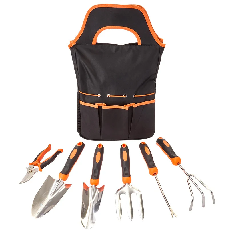 Garden Tool Set With Caddy - 7 Piece Set - Image 2