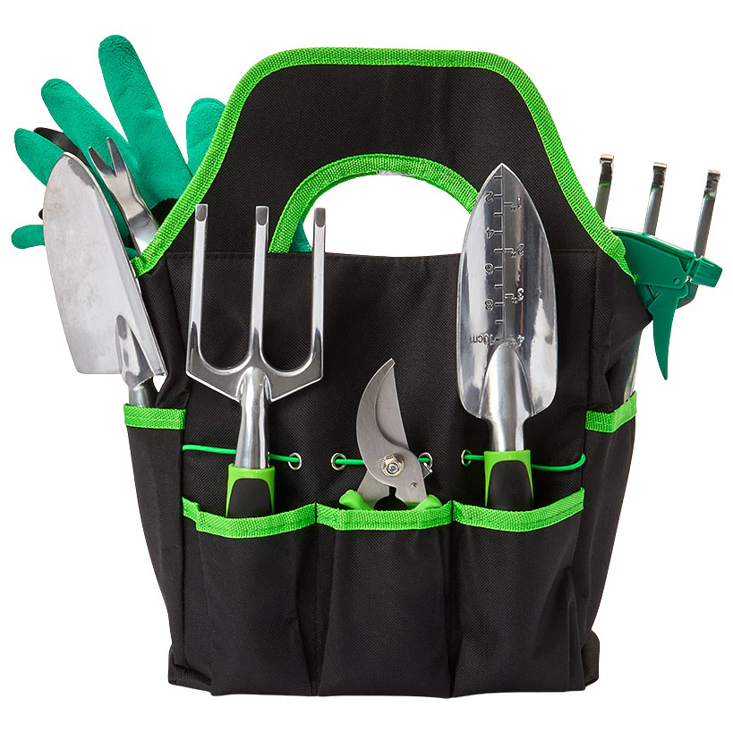 Garden Tool Set With Caddy - 9 Piece Set - Image 3