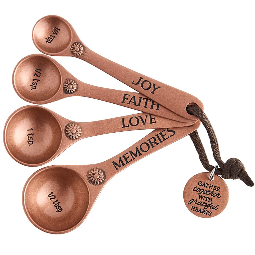 Gather Together Collection - Pie Plate, Wall Cross, Measuring Spoons, Tray - Image 6