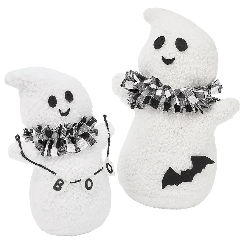 Ghost Plush Sherpa Tabletop Decor 2 Piece Set - Image 2