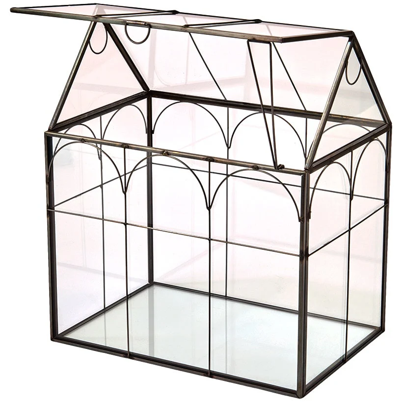 Glass And Metal Garden Terrarium - Image 4