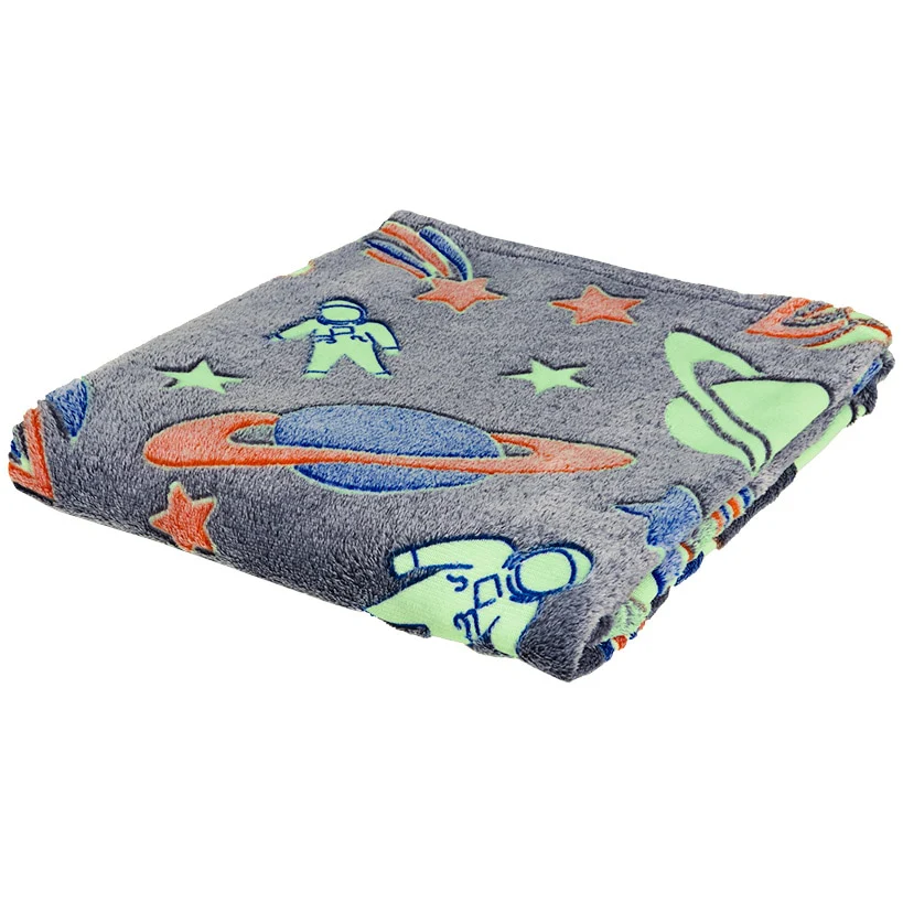 Glow-in-the Dark Blanket for Kids 50" x 60" - Image 2