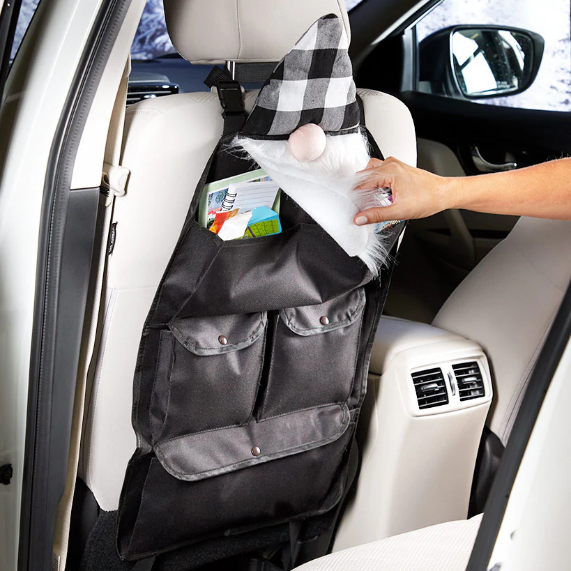 Gnome Back Seat Organizer-Adjustable Straps and Multiple Pockets - Image 2