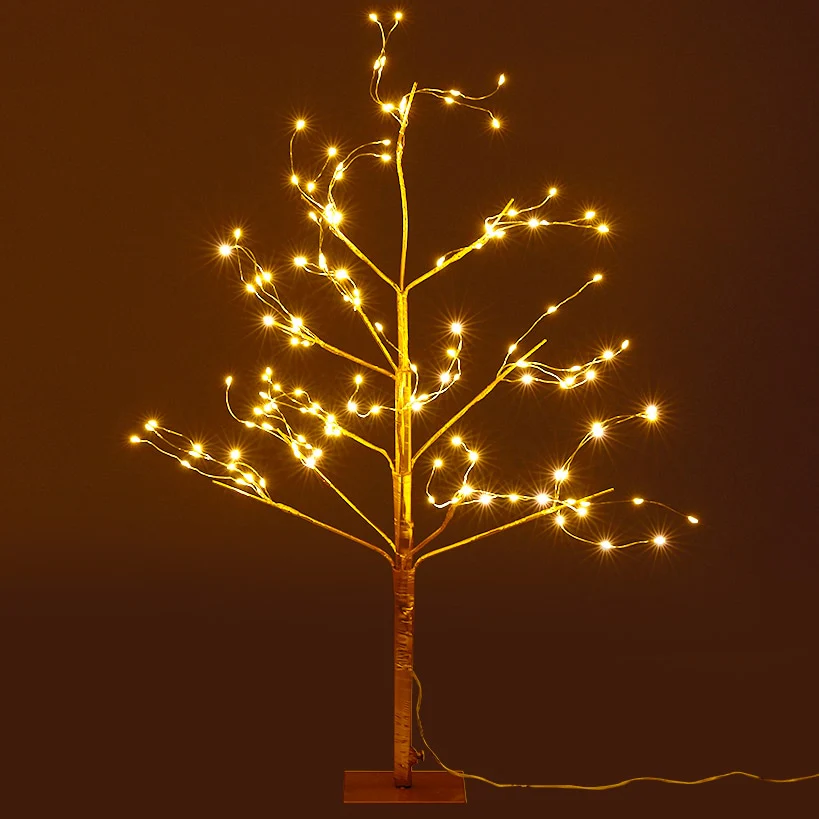Golden Lighted LED Tree - Image 2