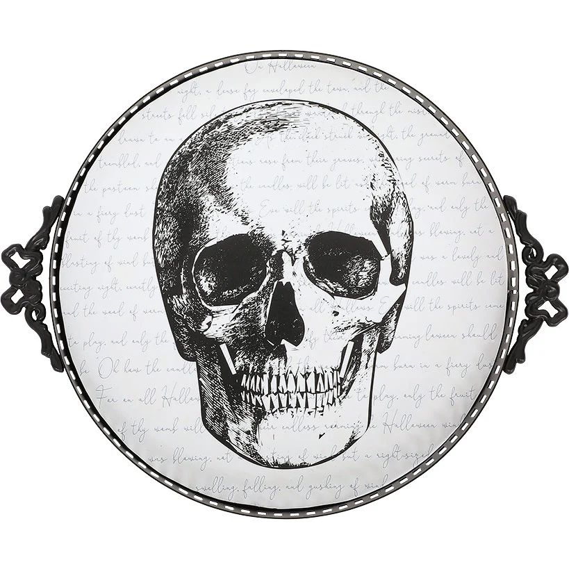 Gothic Elegance Halloween Skull Serving Tray - Image 6