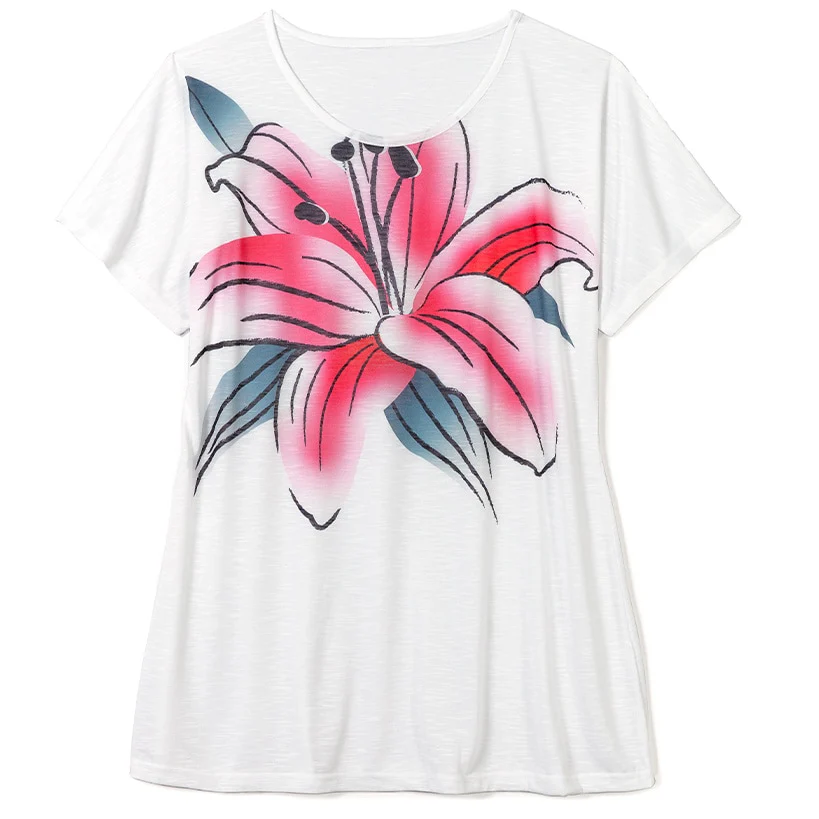 Graphic Print Tunic Top - Image 3