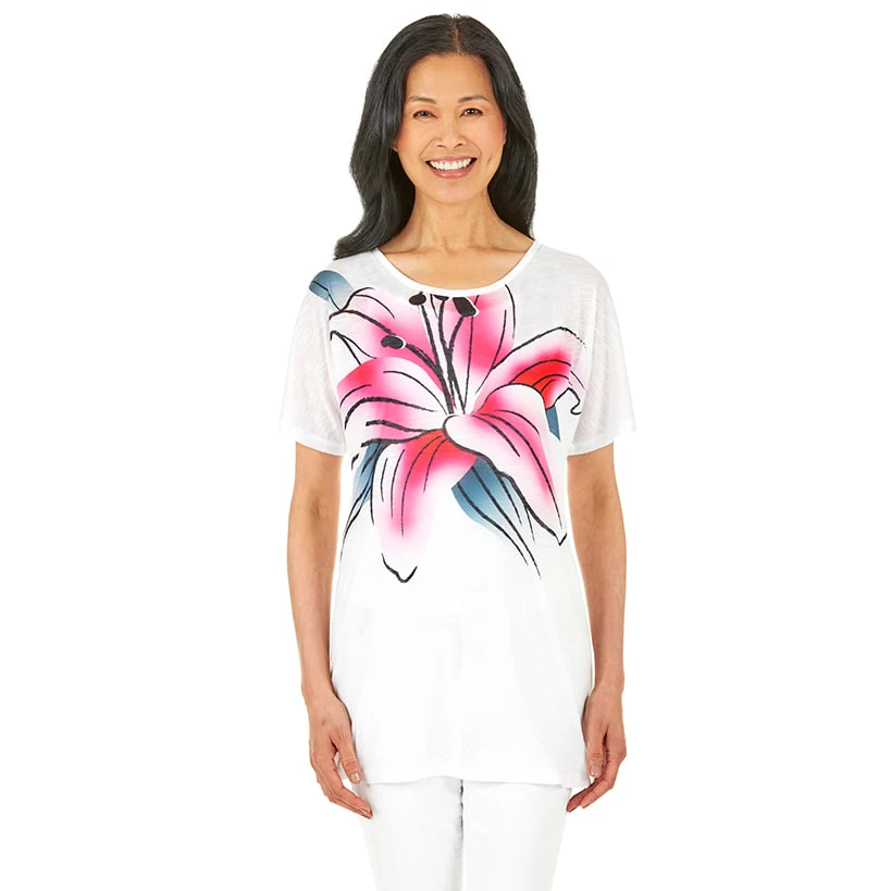 Graphic Print Tunic Top - Image 8
