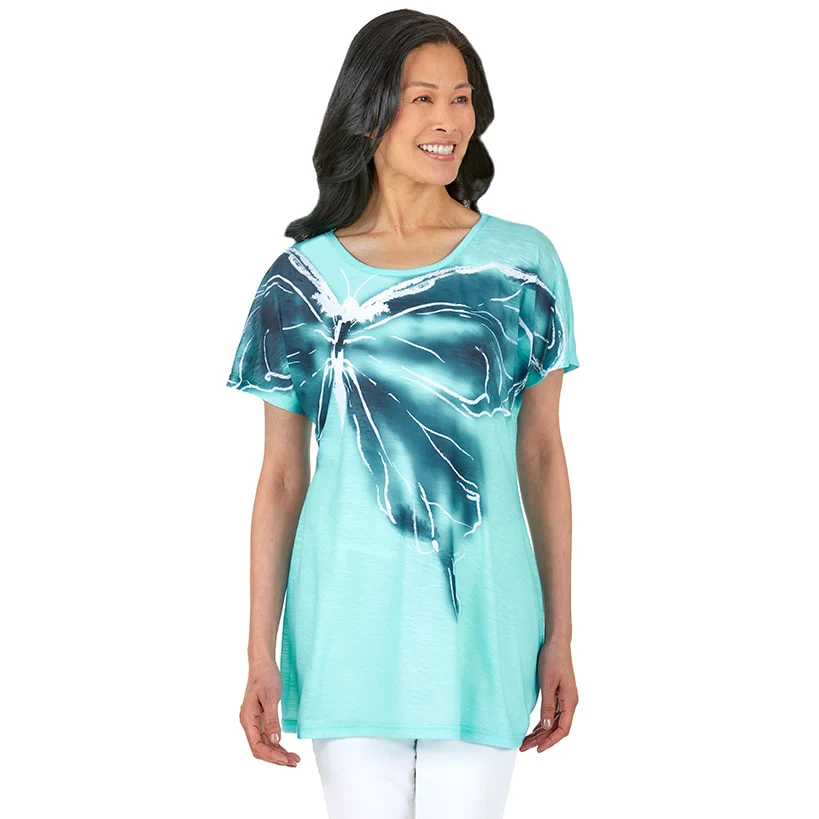 Graphic Print Tunic Top - Image 9