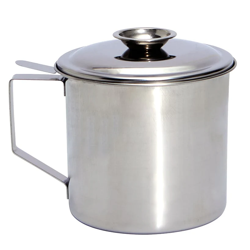 Grease Container with Removable Strainer Stainless Steel - Image 3