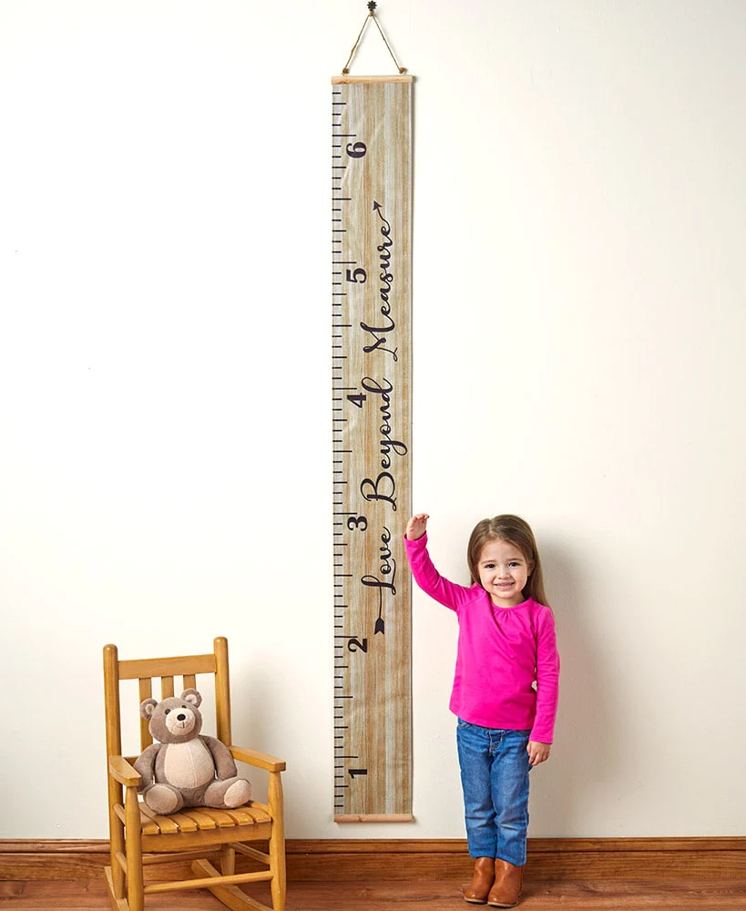 Growth Chart Hanging Wall Ruler Decor with Sentiment - Image 3