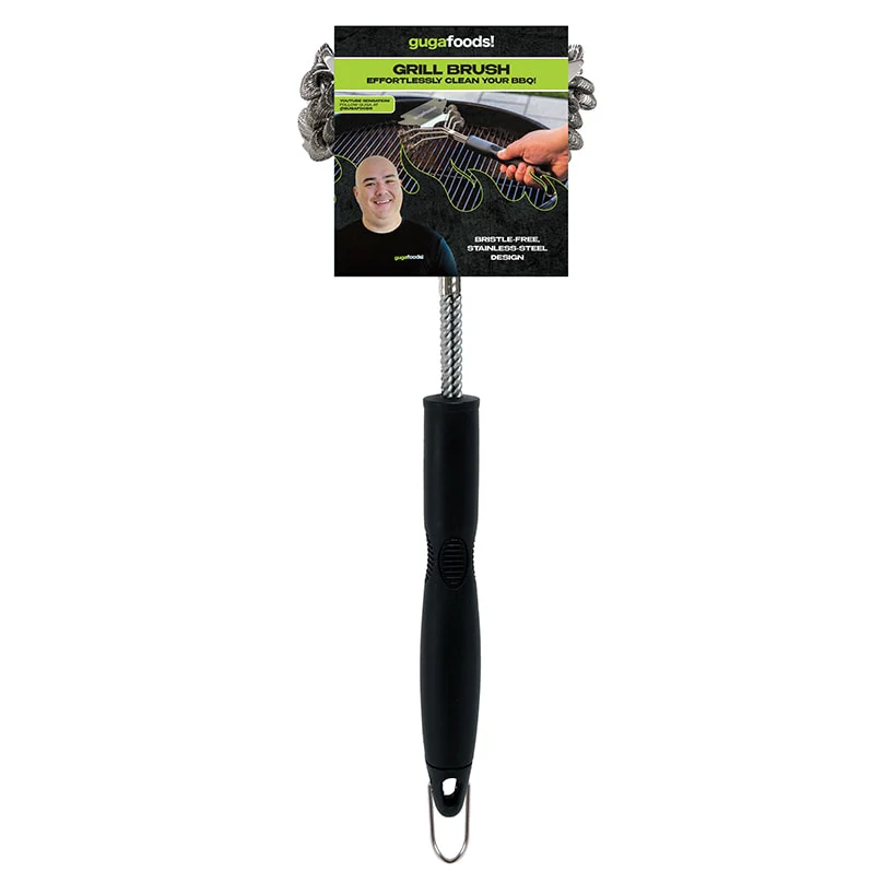 Guga Foods Grill Brush And Scraper Durable Stainless Steel Bristles - Image 4