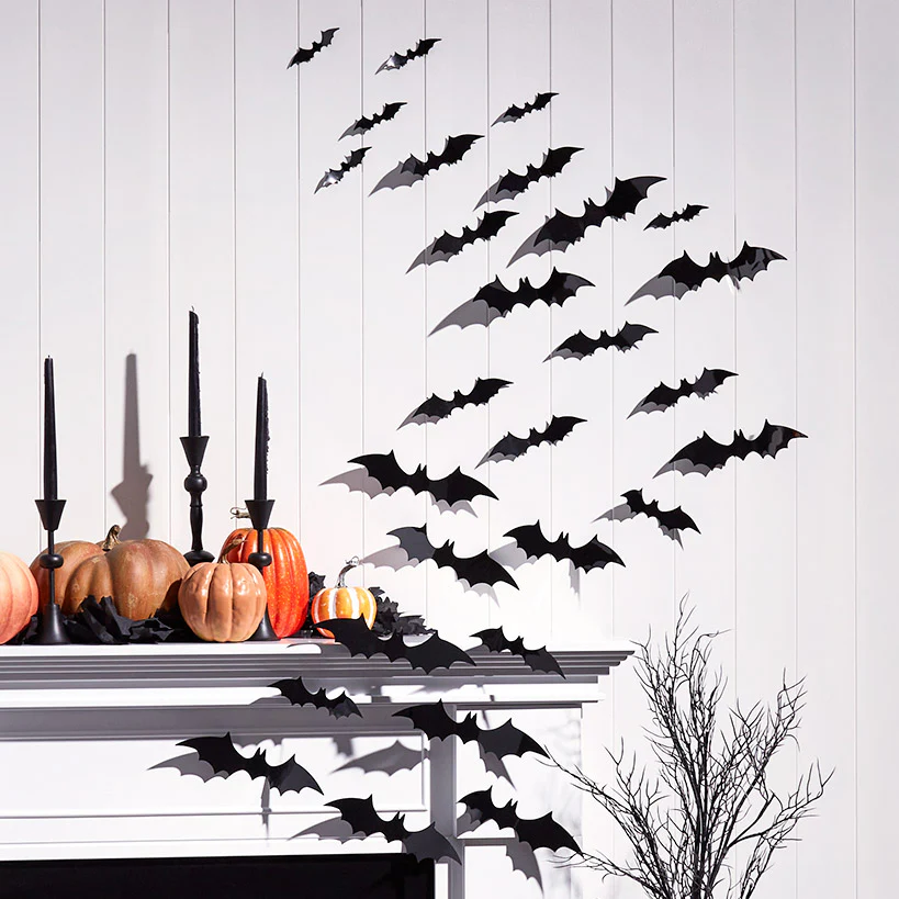 Halloween Bat Decor - 28 Piece Set