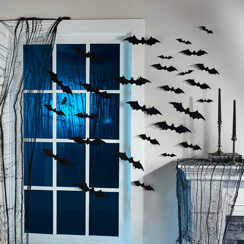Halloween Bat Decor - 28 Piece Set - Image 2