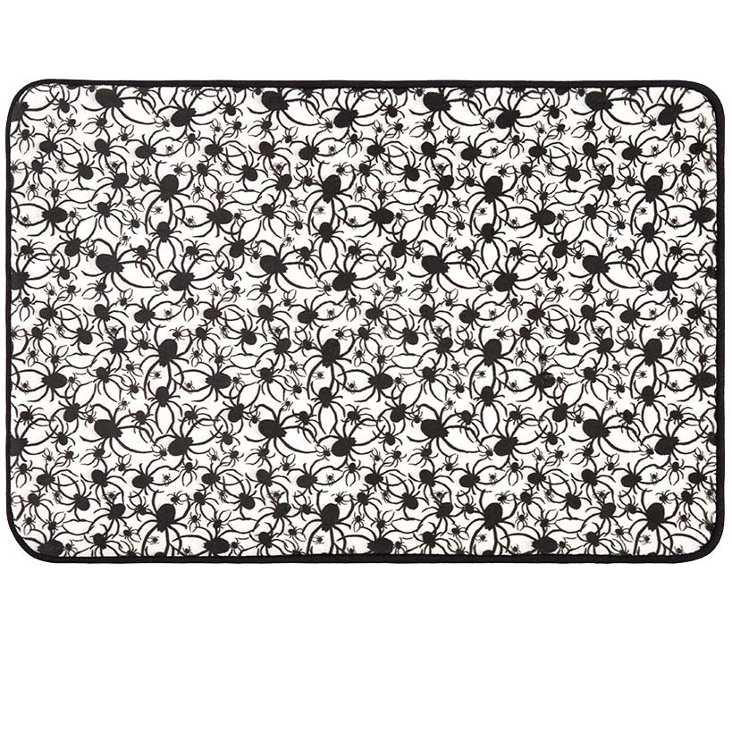 Halloween Bathroom Spider Themed Memory Foam Rug or Shower Curtain - Image 3
