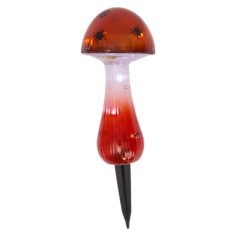 Halloween Mushroom Solar Stake Themed In Orange Purple And Green - Image 6