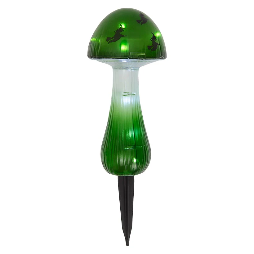 Halloween Mushroom Solar Stake Themed In Orange Purple And Green - Image 7