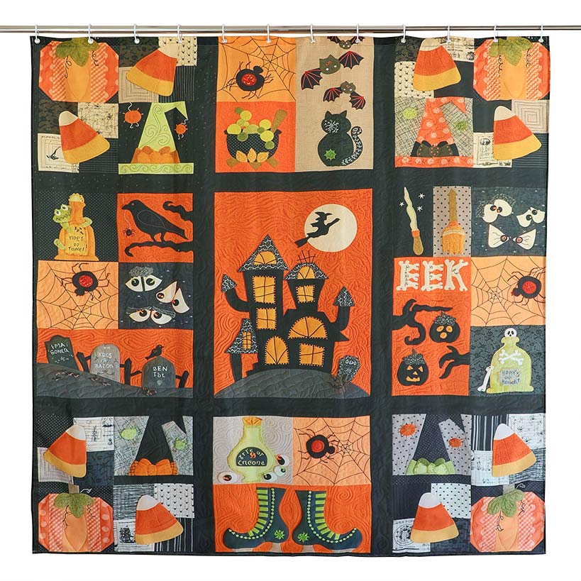 Halloween Patchwork Bath Decor 16-Pc. Set - Image 2
