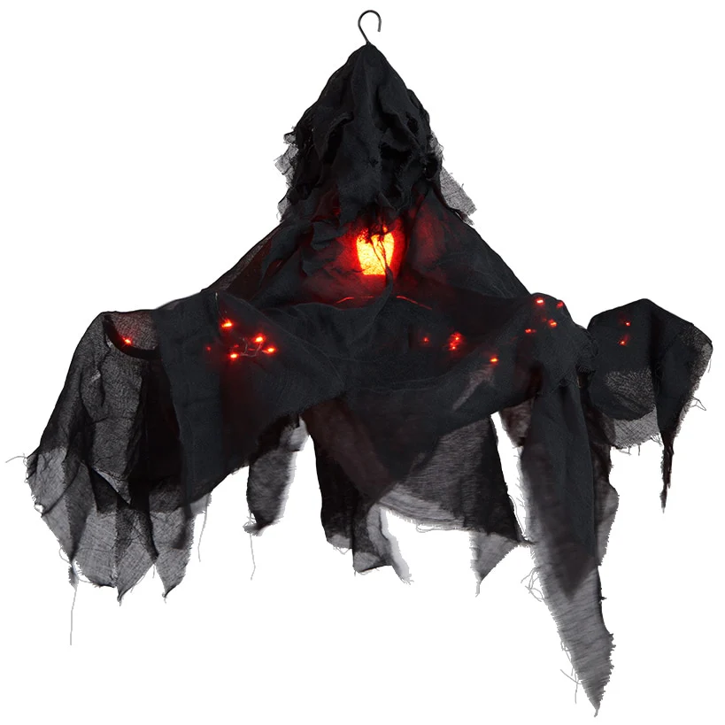 Halloween Shrouded Creepy Chandelier - Black or Chalky - Image 6