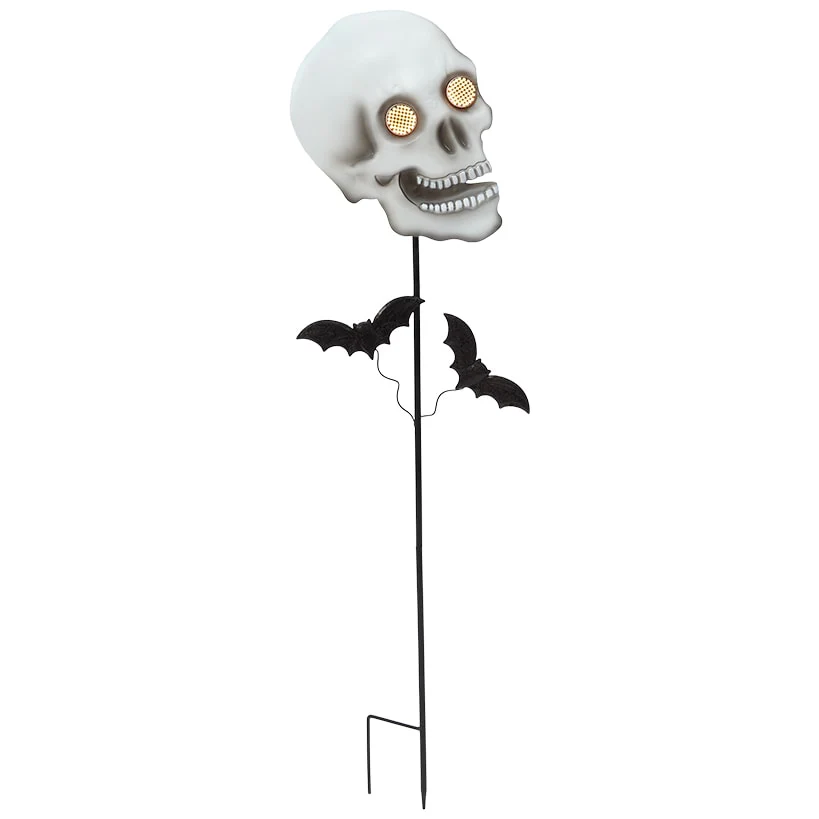 Halloween Stake Animated Jack-O'-Lantern or Skull - Image 5