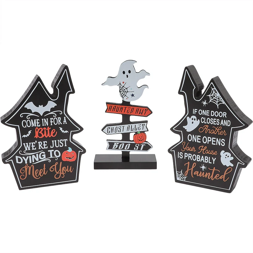Ghosts Galore Halloween Tabletop Decor and Wall Art Bundle - Image 4