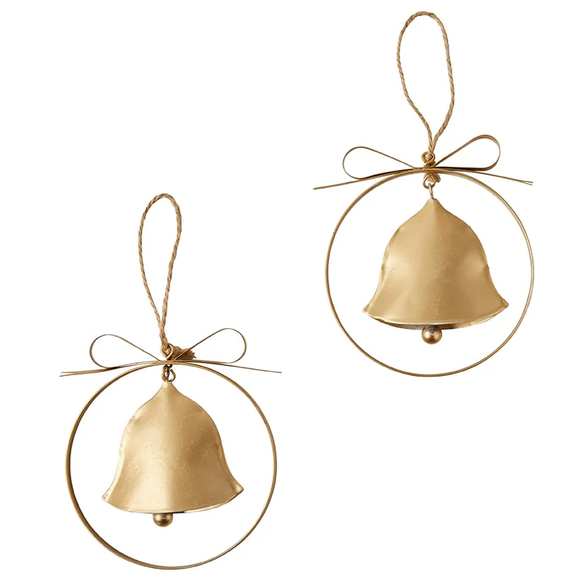 Hanging Metal Ornaments Set of 2 - Image 2