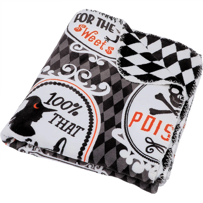 Haunted Walls Reversible Heavyweight Cozy Polyester Flannel Throw Blanket - Image 5