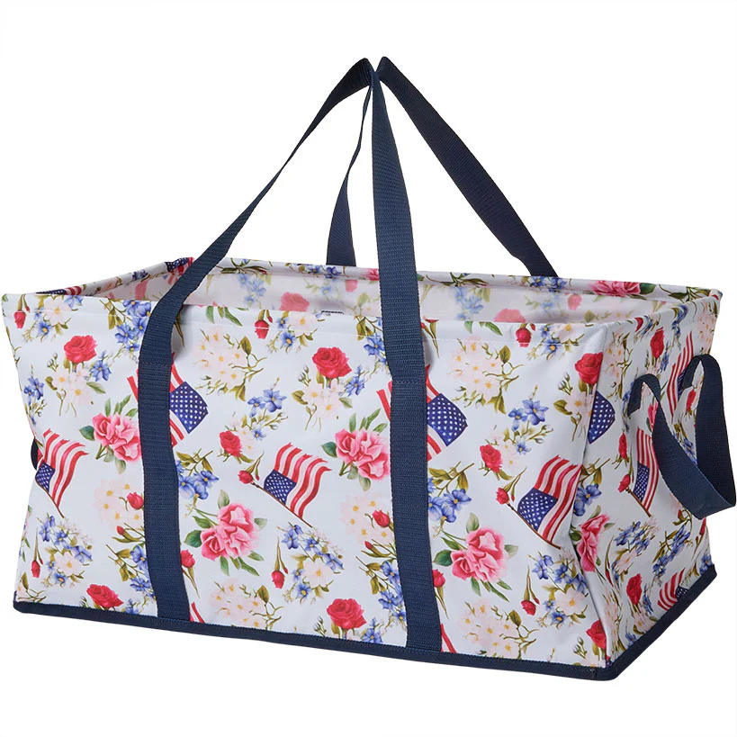 Heavy-Duty All Purpose Patterned Tote Bags - Set of 3 - Image 5
