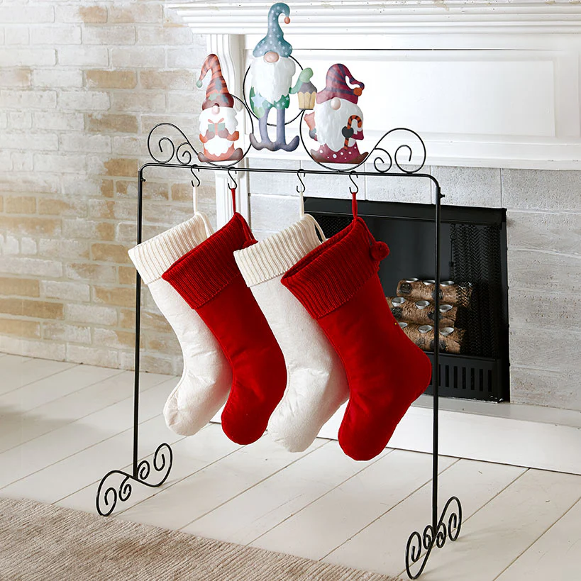 Holiday Gnome Standing Stocking Holder - Image 3