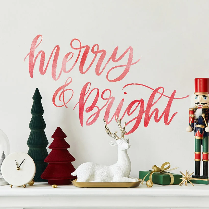 Holiday Sentiment Decal Wall Art - Image 2