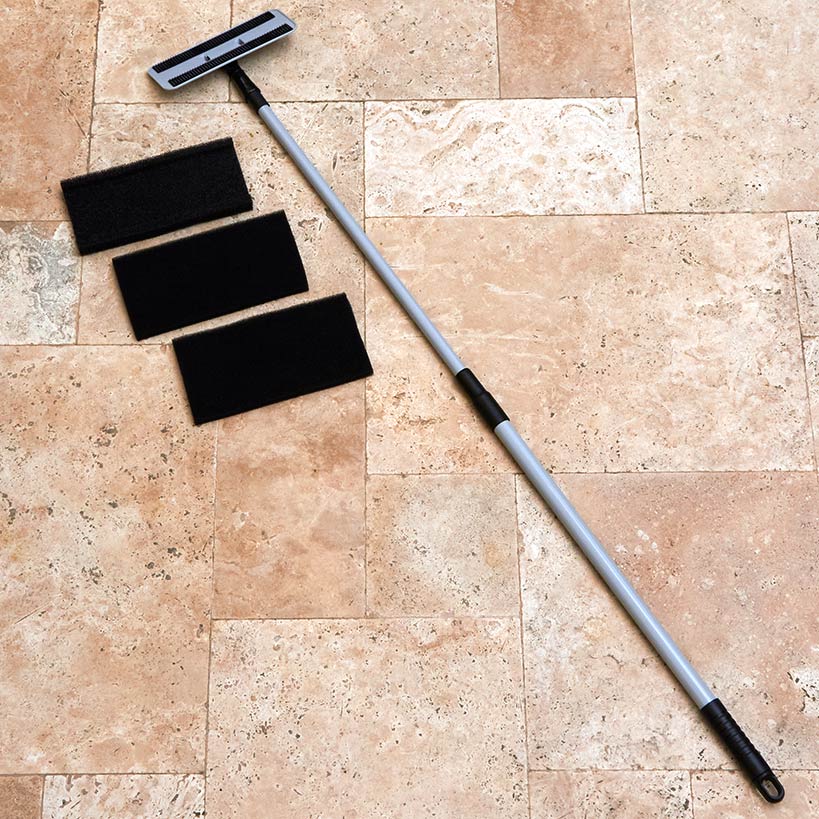 Home Exterior Cleaning System With Telescoping Pole Or 3 Pad Refills - Image 3