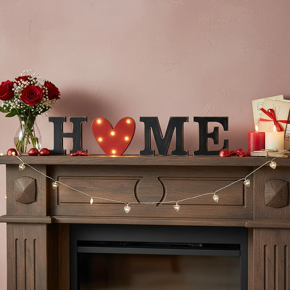 Home Sign with Lighted Heart or Set of 4 Icons - Image 2