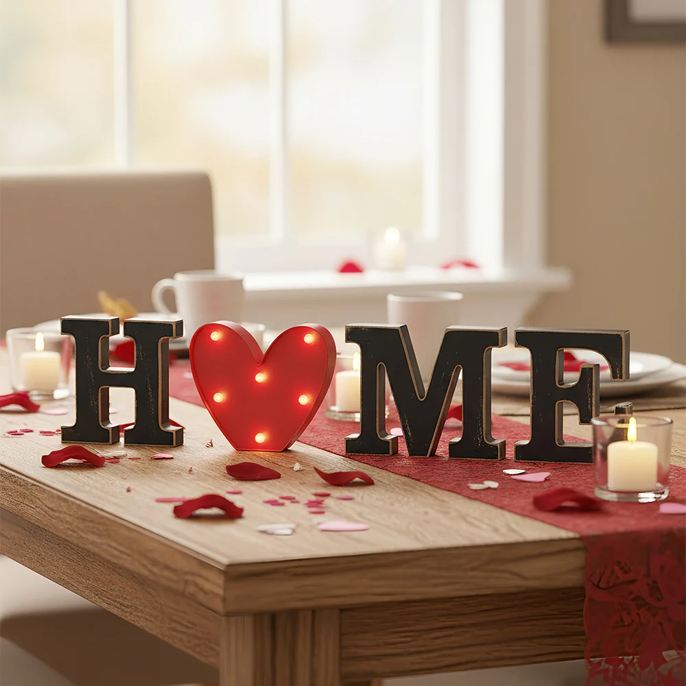 Home Sign with Lighted Heart or Set of 4 Icons - Image 5