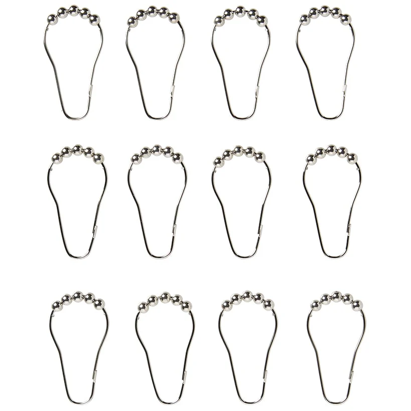 Homewear Geo Shower Curtain with Hooks - Image 3