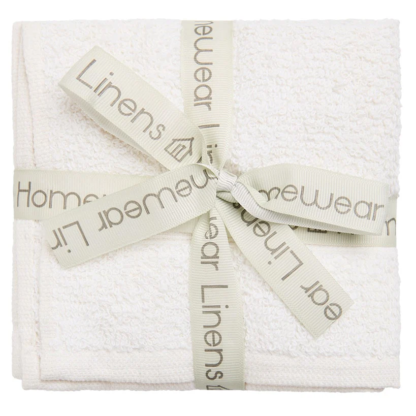 Homewear High Rise Stripe Low Twist Cotton Washcloth, Set of 6 - Image 3