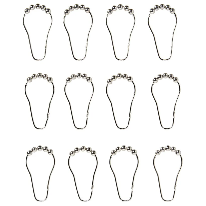 Homewear Iris Shower Curtain with Hooks - Image 3