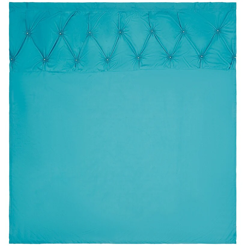 Homewear Pintuck Shower Curtain with Hooks - Image 2